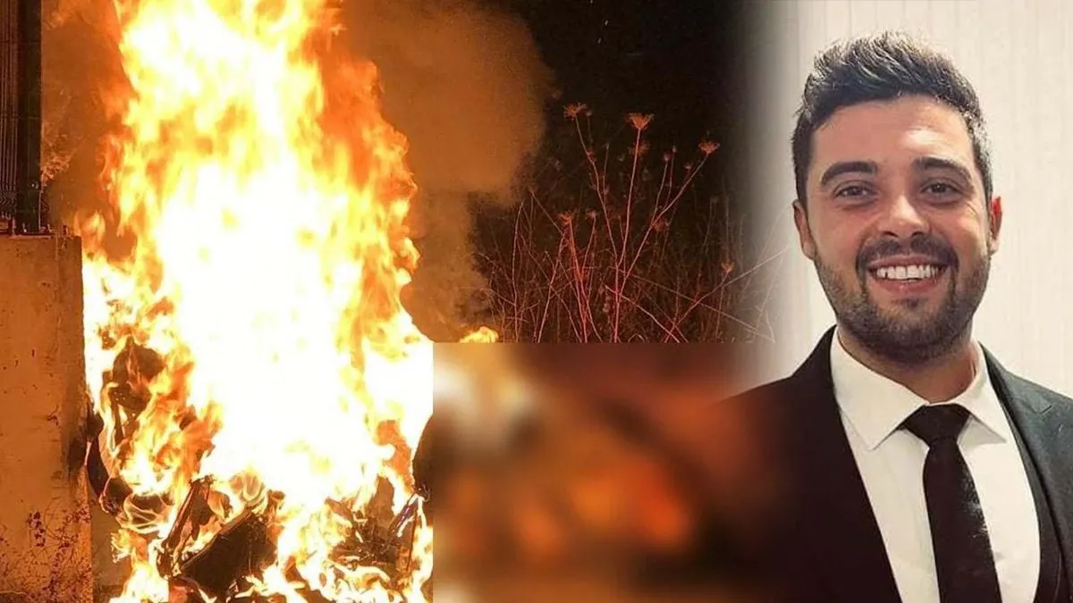 Motosiklet sürücüsü Umut Aşkınoğlu yanarak can vermişti: Korkunç kazanın görüntüleri ortaya çıktı!