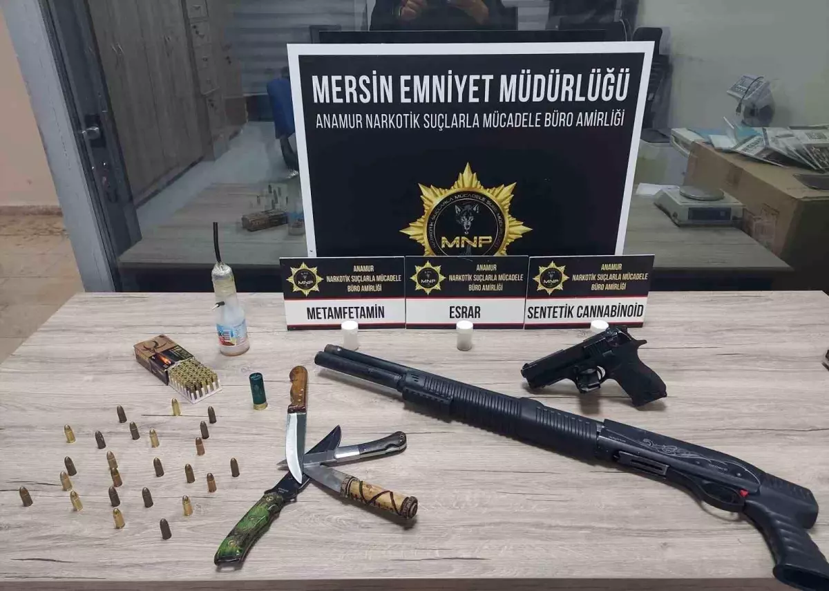 Anamur’da Uyuşturucu Operasyonu